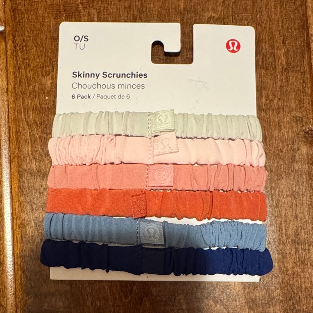 Lululemon Skinny Scrunchies 6-Pack